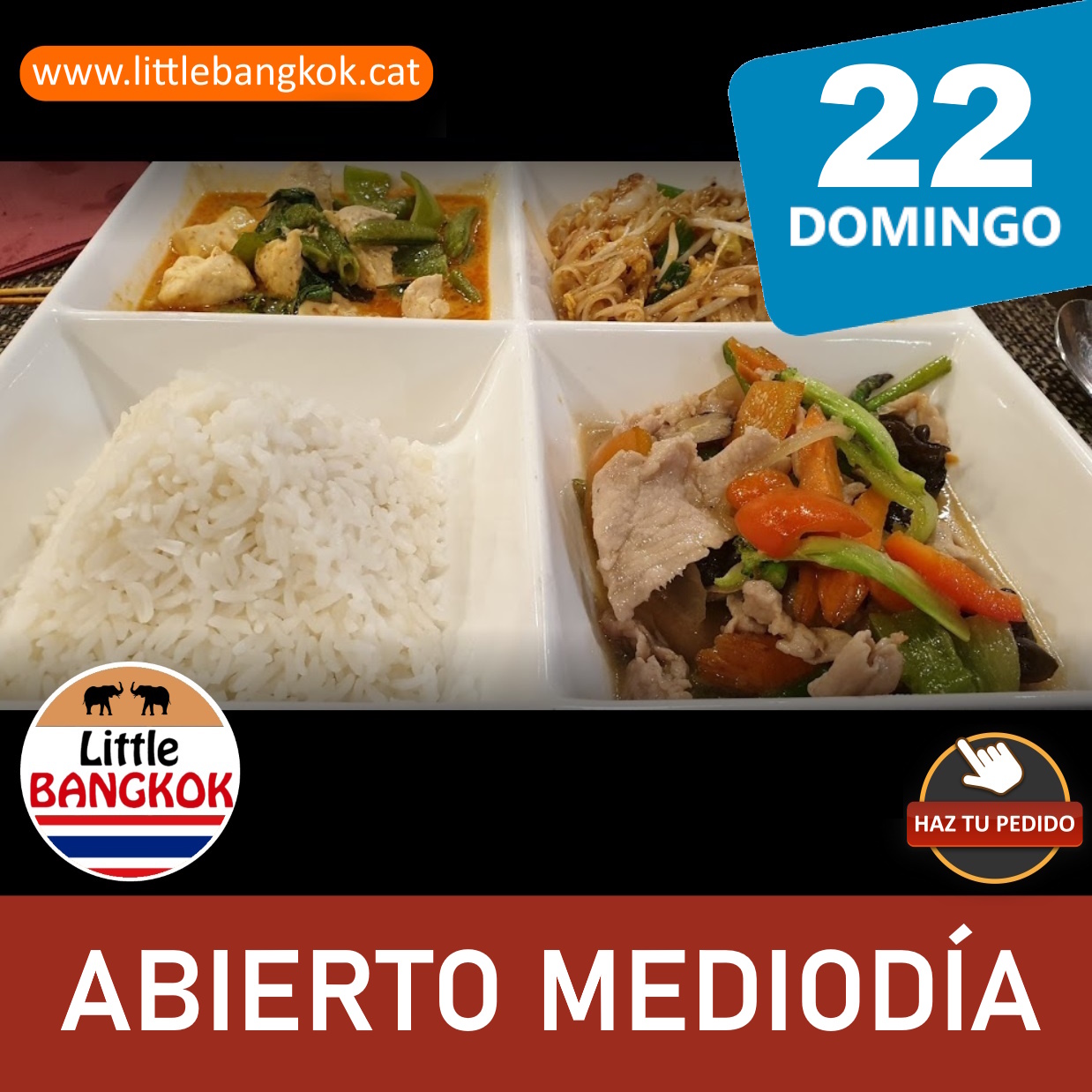 Abierto 22 Mediodía