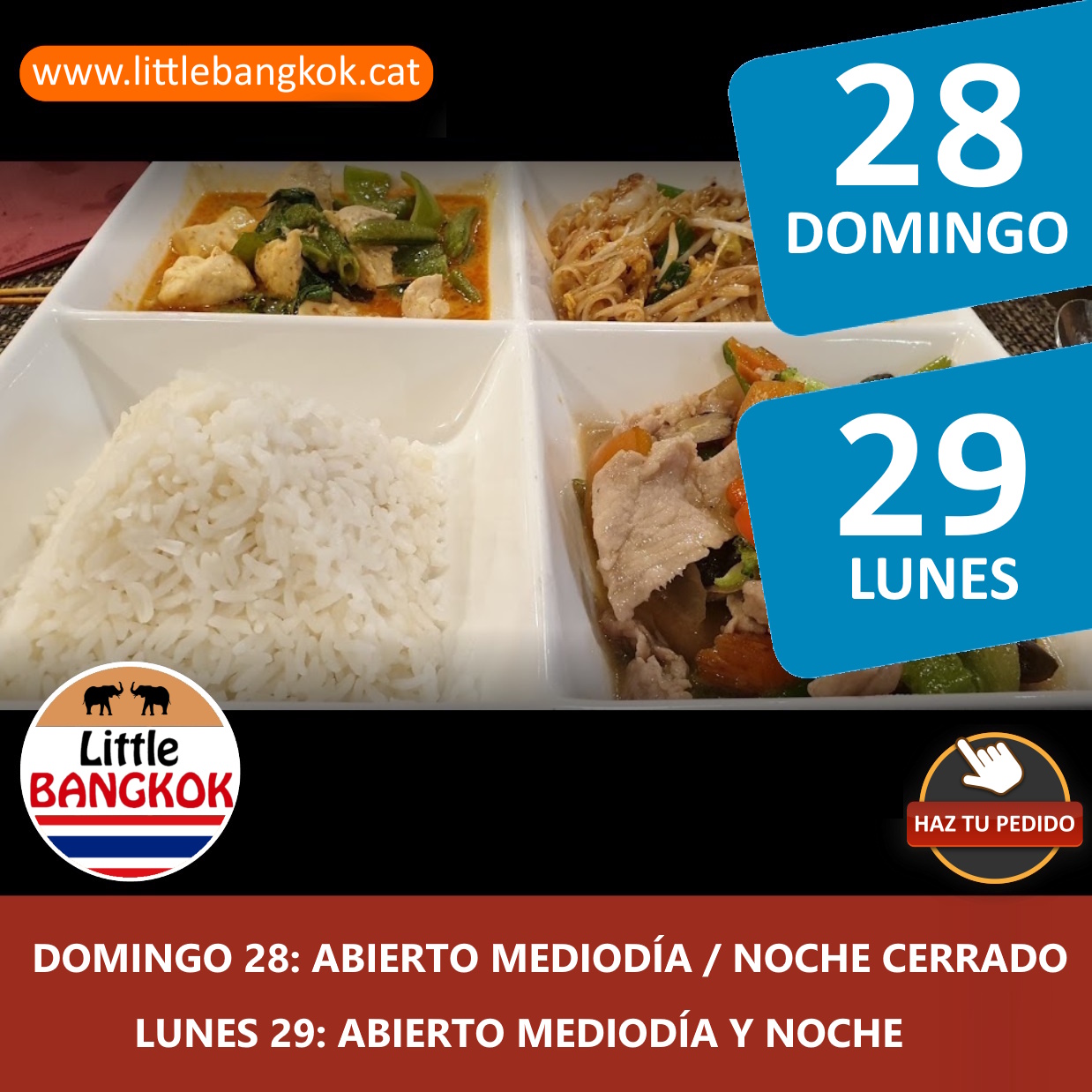 Abierto 2 días - 28 y 29