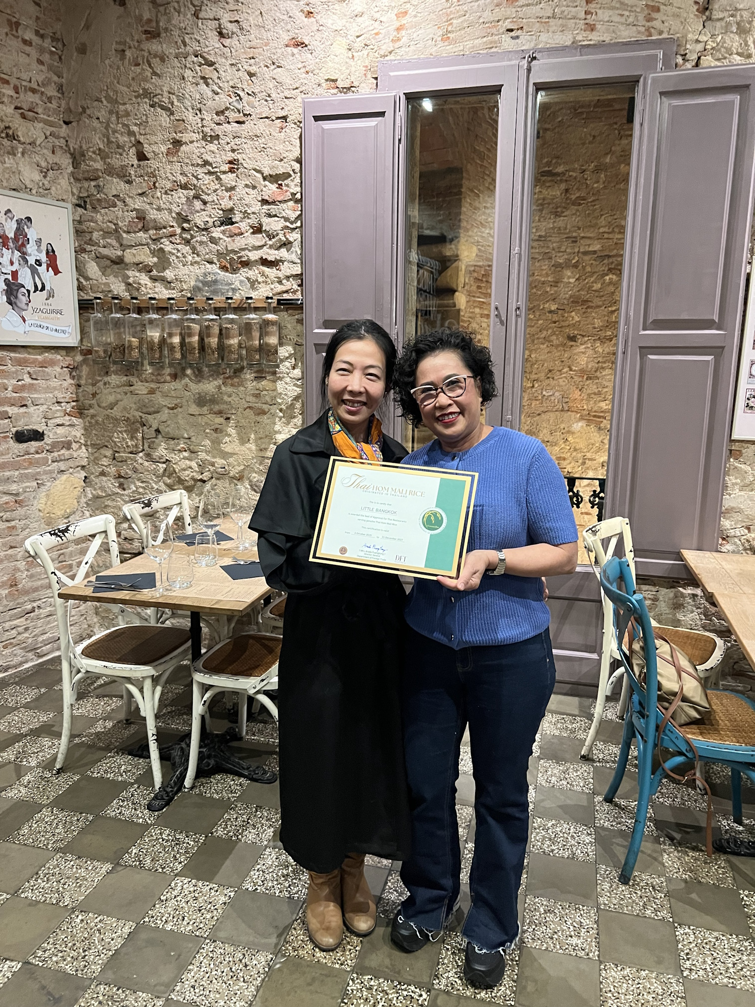 Certificado Rice Thailand