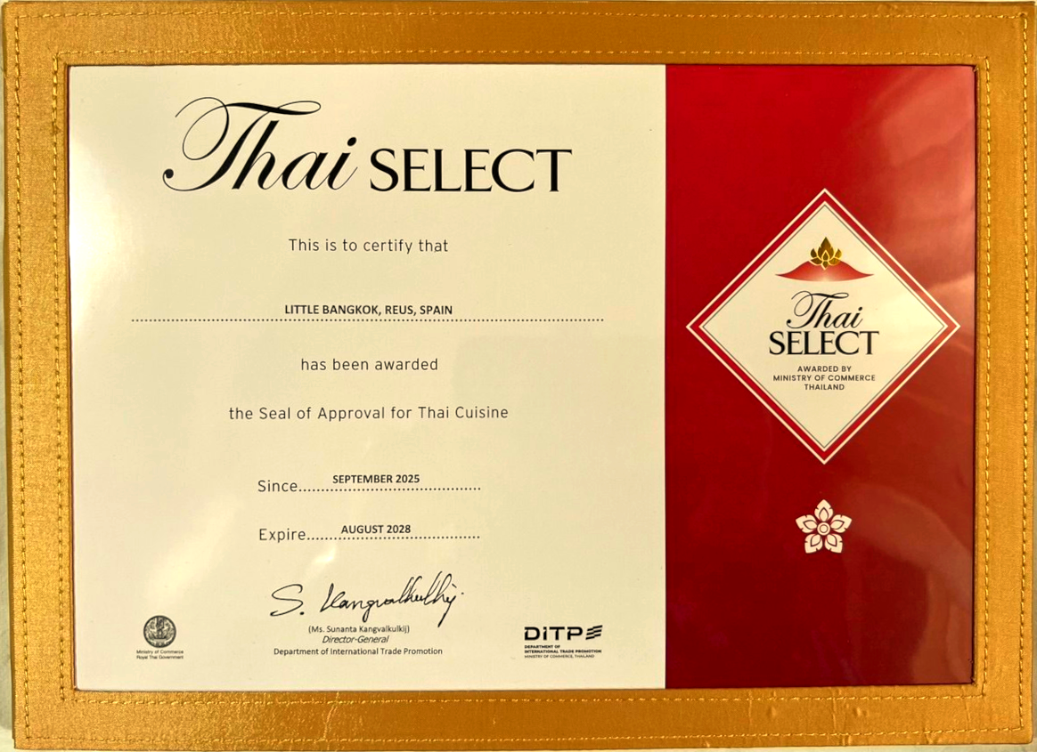 Certificado Thai SELECT